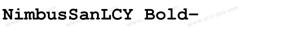 NimbusSanLCY Bold字体转换